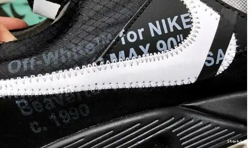 Max 90 Air  O-W Black AA7293-001 Nike 0628